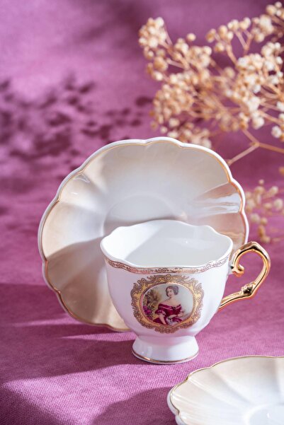 ACAR Mandorla 6 Kişilik Kahve Fincanı Takımı - 90 cc