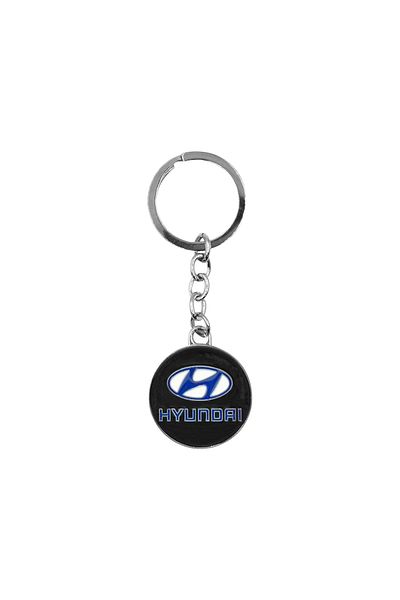 Hyundai Logo Keychain - Durable Metal Car Key Ring for Hyundai Owners