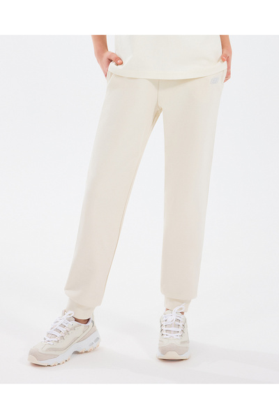 SKECHERS Essential G Jogger Sweatpant Büyük Kız Çocuk Beyaz Eşofman Altı Sk232075-102