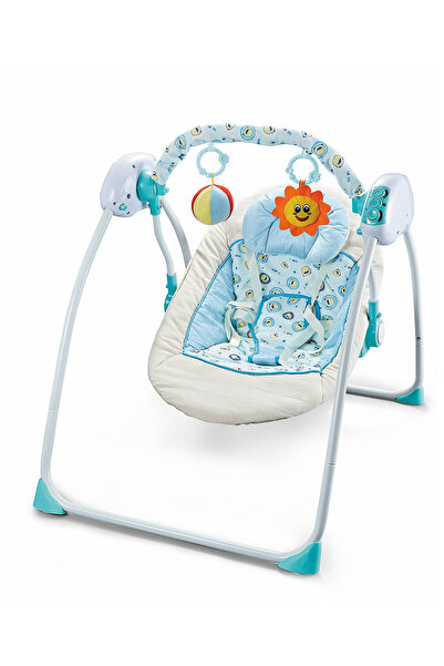 Ma Baby أرجوحة كهربائية للأطفال، سرير هزاز مع جهاز تحكم عن بعد وموسيقى وألعاب