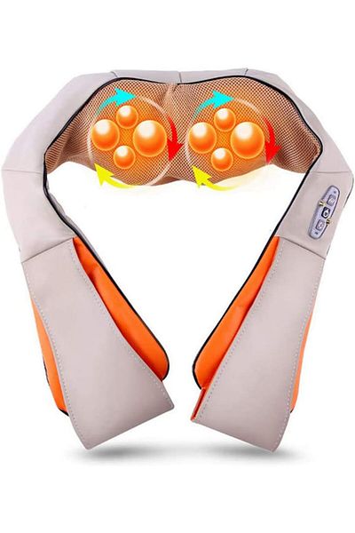 fulina Neck And Shoulder Massager,High-quality PU leather and 3-layer breathable mesh fabric,Fast Heating