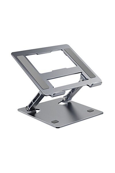 FlashHawk حامل كمبيوتر محمول قابل للتعديل من الألومنيوم، حامل كمبيوتر محمول محمول لأجهزة الكمبيوتر المحمولة مقاس 10-17 بوصة