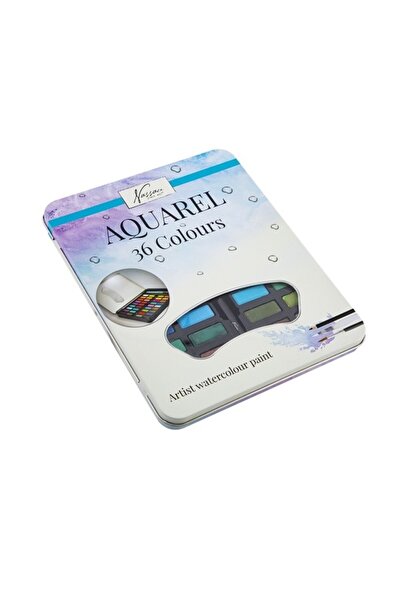 Nassau fine art Set 36 culori acuarea in cutie metalica