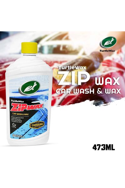 Turtle Wax Zip Wax Car Wash & Wax - 473ml, Streak-Free Shine with Carnauba Protection
