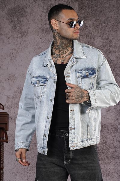 Butik Trend We Relaxed Cut Oversize Fit Unisex Τζιν μπουφάν