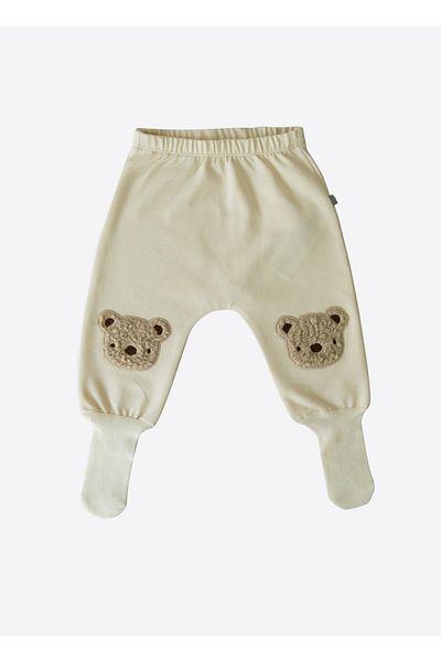 kitikate Organic Teddy Bear Socks Tolu Natural