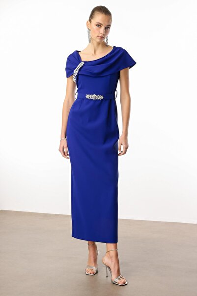 Moda İlgi Modailgi Accessory Detailed Dress Saks