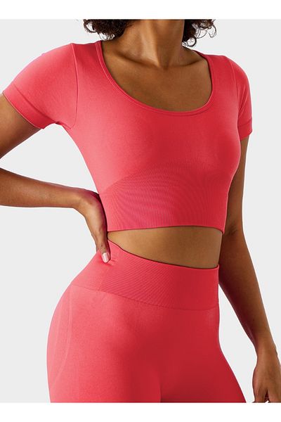 KAWN YOGA Womens Closed Back Sports Bra - Padded Low Impact Workout Yoga Bra with Removable Built in Bra