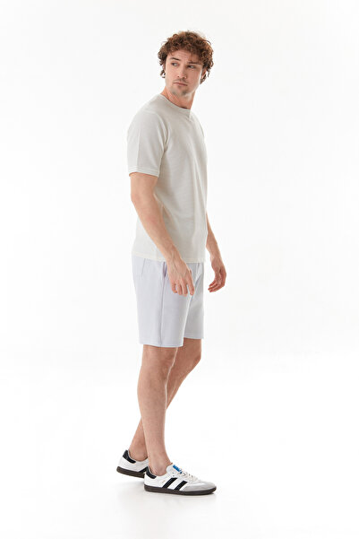 Fulla Moda Petek Kumaş Bisiklet Yaka Tişört