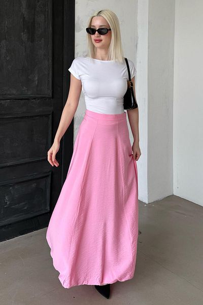 Madmext Pink Balloon Skirt Mg2319