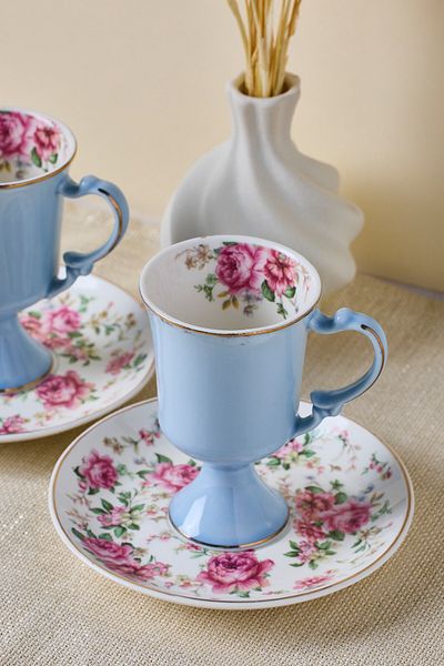 Perotti Porcelain Color Garden Coffee Cup for 2 People