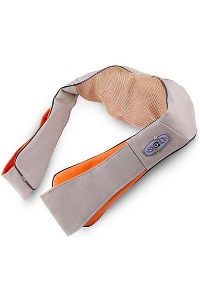 COOYA Neck and Shoulder Massager w/ Deep Kneading, Heat Function, Portable Design, for Home & Car Use