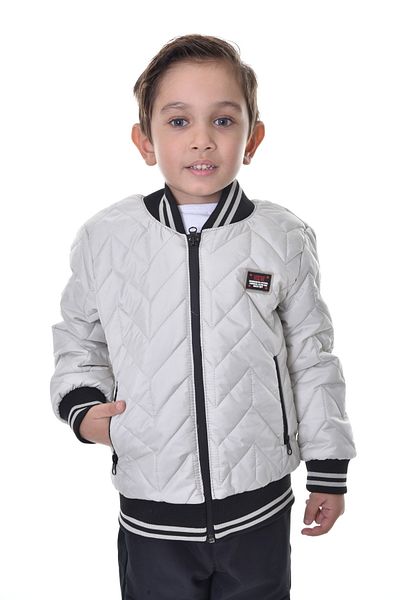 freemen Sports Men's Sports Children's Stone College Collar Lined Water and Windproof Zipper Pocket Coat Jacket