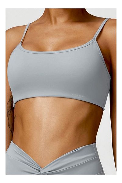 KAWN YOGA Womens X Back Sports Bra - Padded Low Impact Workout Yoga Bra with Removable Built in Bra