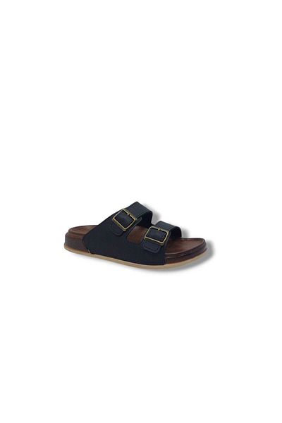 Zerhan Παντόφλες καθημερινής χρήσης Witta 55201 Unisex Μαύρη Πόρπη