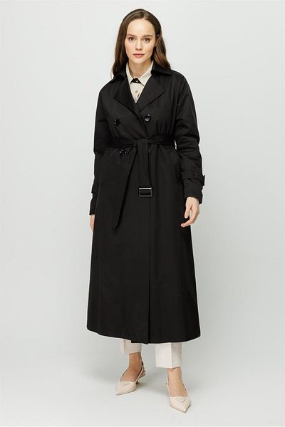 Esswaap Epaulet And Aller Detailed Trench Coat Black