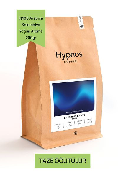 Hypnos Coffee Organic Decaf Decaf Filter Coffee 100% Arabica Medium Roast - 200Gr