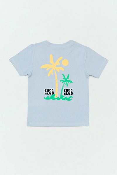 Fulla Moda Γυναικείο μπλουζάκι με στάμπα από 100% βαμβάκι Surf Club