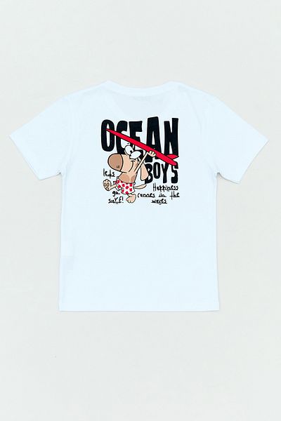 Fulla Moda Μπλουζάκι για αγόρι 100% βαμβακερό μπροστά και πίσω