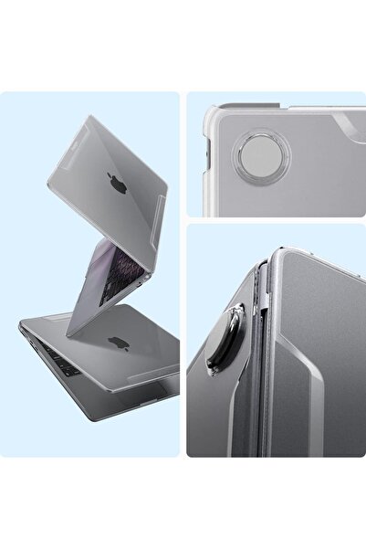 Spigen Thin Fit designed for MacBook Air 13 inch case cover 2024 M3 - Crystal Clear