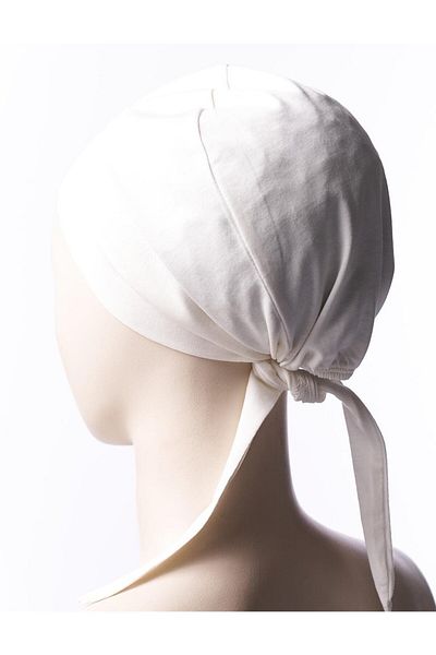 Kayra Cotton Bonnet Ecru