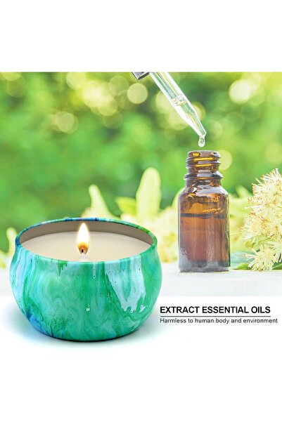 Generic مجموعة شموع هاويمون المعطرة (16 قطعة) - شمع الصويا 100%، العلاج بالرو...