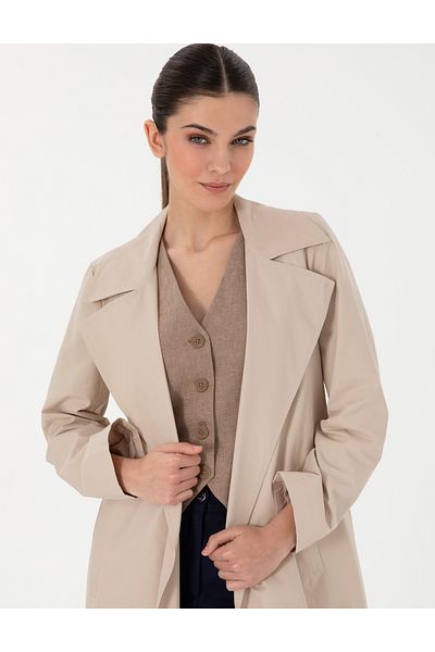 Pierre Cardin Beige Trench Coat 50306055 -Vr011