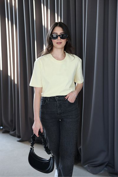 Özge Özgenç Στοιχείο με υφή Crew Neck Tok Basic