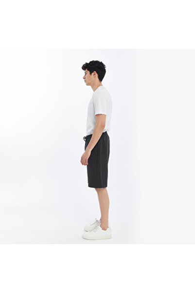 defys Чоловічі шорти з еластичним поясом і кишенями, прямий крій, антрацит