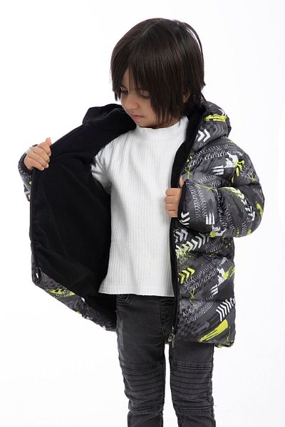 freemen Sports Men's Digital Pattern Fleece Water and Windproof Hooded Coat