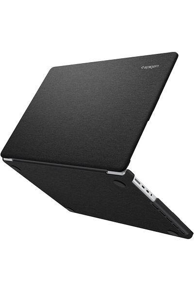 Spigen غطاء حماية Urban Fit لأجهزة MacBook Pro 14 M4 / M4 Pro / M4 Max (2024) M3/M2/M1/Pro/Max - أسود