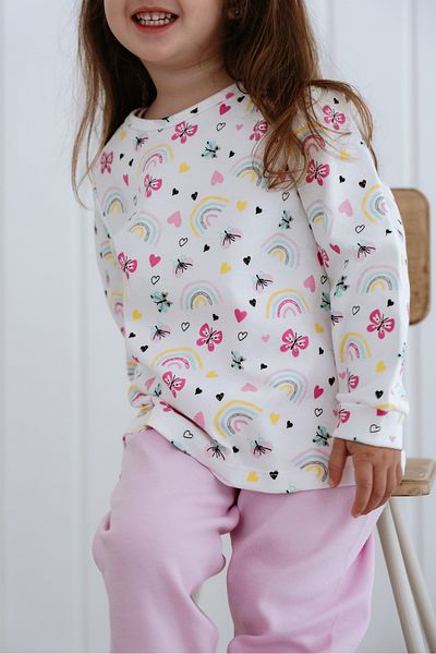 Lilabio Σετ παιδικές πιτζάμες 100% Cotton Butterfly Baby