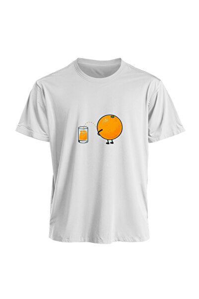 Usaspor USA Sports Orange Juice Štampano Oversize kroj Unisex majica T-shirt