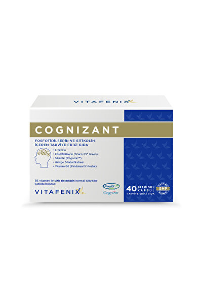 Vitafenix Cognizant Fosfatidilserin Ve Cognizin Sitikolin Içeren Takviye Edici Gıda Vegan 40 Kapsül