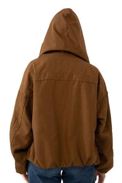 freemen Αθλητικό γυναικείο αντιανεμικό με κουκούλα με τσέπη εσωτερικά εποχιακό αδιάβροχο