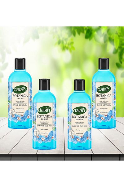 Dalan Botanica Shower Gel Orchid 500 ml 4 Pcs