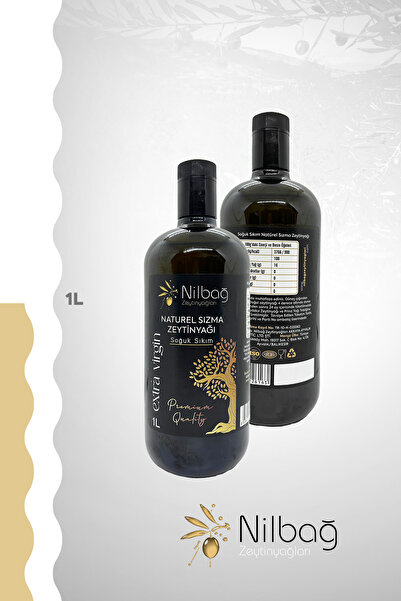 NİLBAĞ ZEYTİNYAĞLARI Ayvalık Naturel Sızma Zeytinyağı Biolio 1000ml.