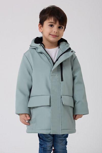 Firststops Sports Men's Shepherd Green Fur Capuze 3 Sleeve South Parka with Back Lapel
