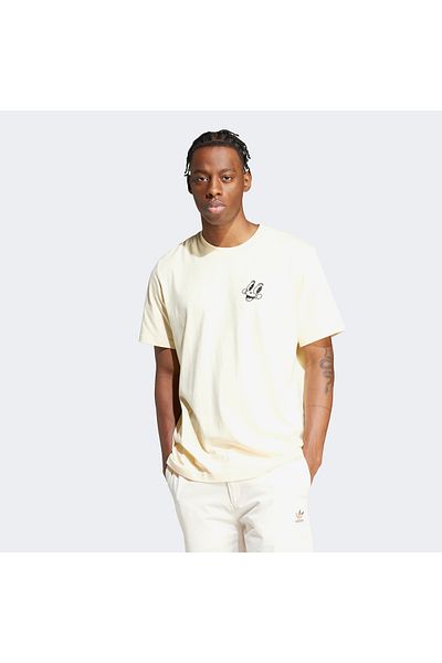 adidas Originals 70S Fleece Men's Cream T-Shirt