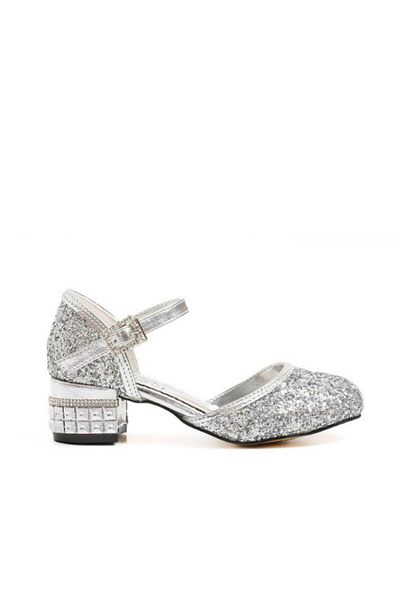 Baby DS Silver Elsa High Heels