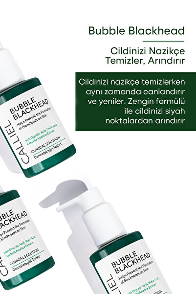 CALLİEL Siyah Nokta Karşıtı, Onarıcı Blackhead Bubble 120 Ml