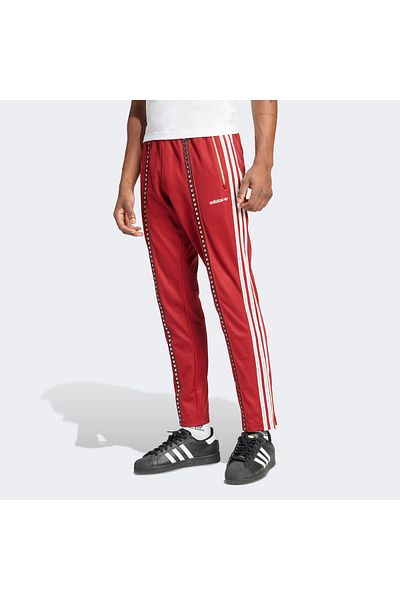 adidas Retro Sport Cricket Inspired Men's Red Sweatpants