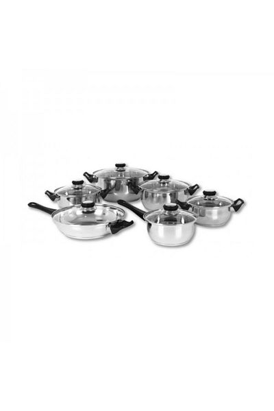 Quttin Set of 6 cooking pots, Genova, 12 pieces