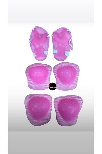 TOPROCKSTORE Children's Protective Knee Pad Elbow Pad Set Set of 6 Roller Skating Scooter Bicycle Skateboard Protective Equipment