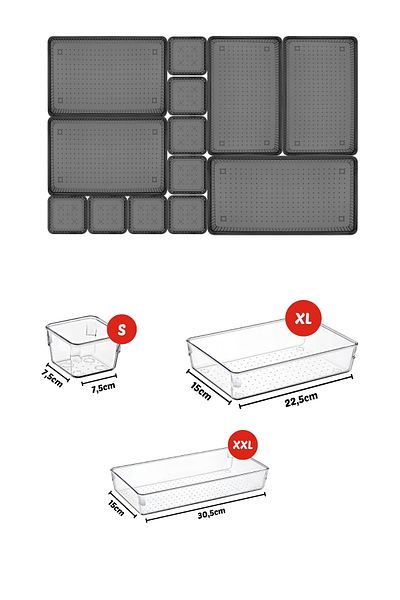 Nandy Home 13 Piece Drawer Organizer, Organizer Set