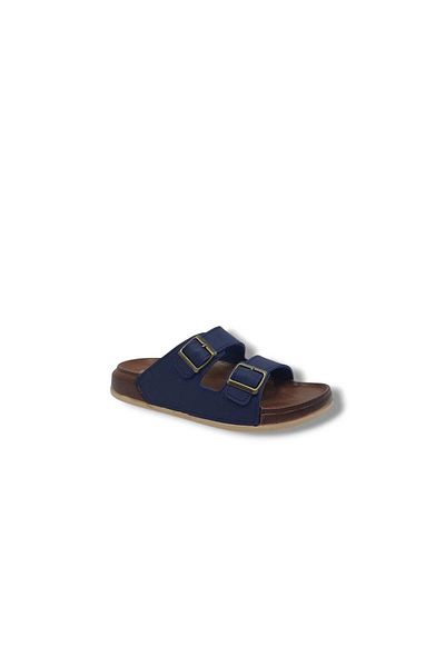 Zerhan Παντόφλες καθημερινής χρήσης Witta 55201 Unisex Navy Blue Buckle