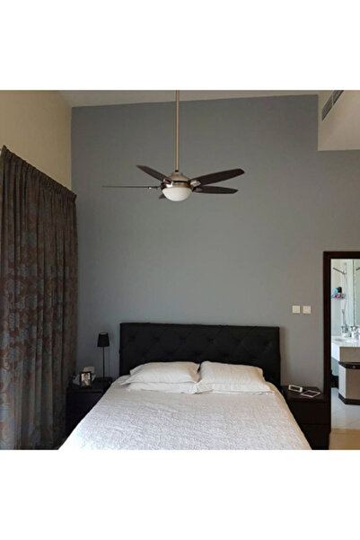 Hunter Fan Contempo Fırçalanmış Nikel 132 Cm. Aydınlatmalı Ve Uzaktan Kumandalı Tavan Vantilatörü