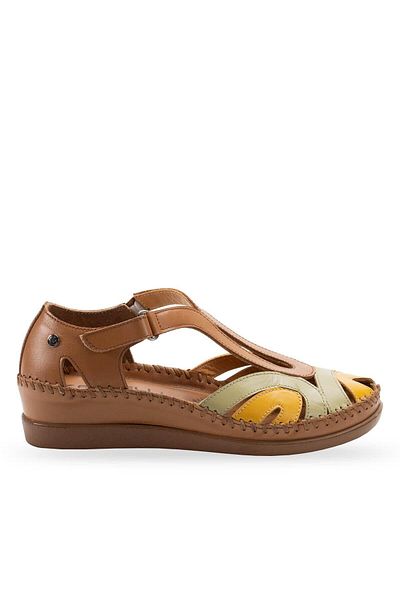 Forelli Sally-G Women's Sandals Tan-Green