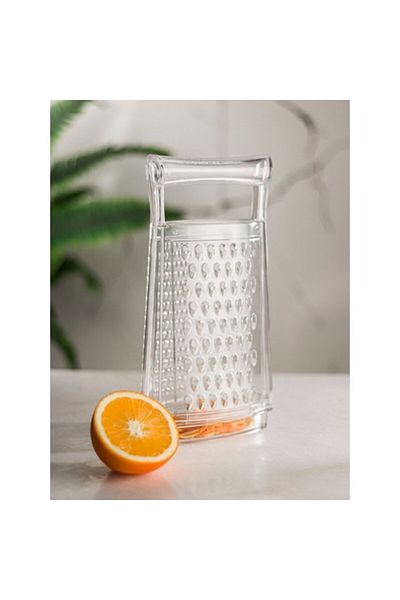 Depa Acrylic Transparent Non-Cutting Grater with Chamber