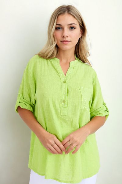 Vitrin Judge Collar Sequin Blouse